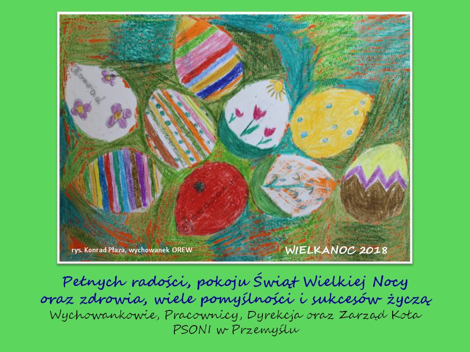 kartka wielkanocna 2018